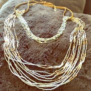 Mixed metal multi strand Stella Dot necklace